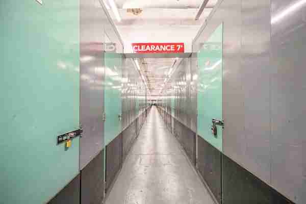 row of storage units at Manhattan Mini Storage on 520 W 17th St