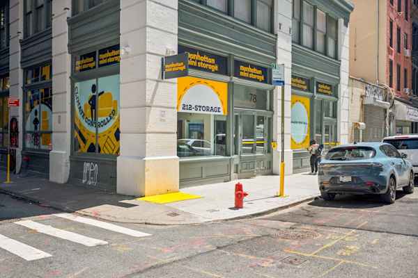 entrance to Manhattan Mini Storage on Walker St in Chinatown, NY