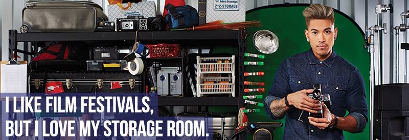 Manhattan Mini Storage Billboard "I like film festivals, but I love my storage room."