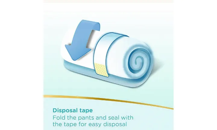 Disposal tape -pampers premium care diapers
