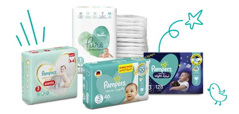 Pampers Diapers and Wipes 
