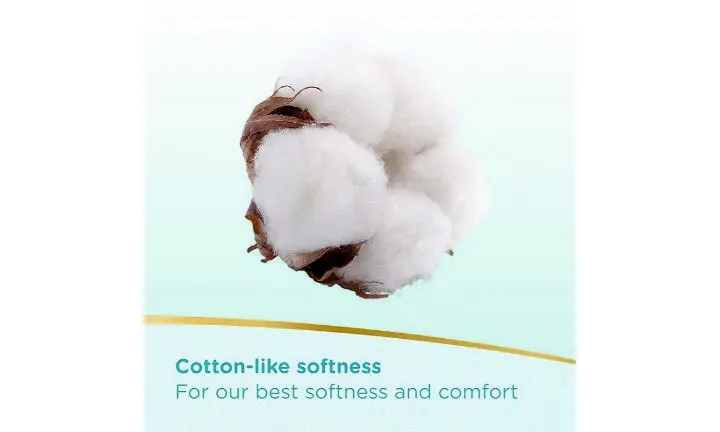 Cotton like softness – pampers premium care diapers