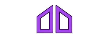 Hedge bets purple icon