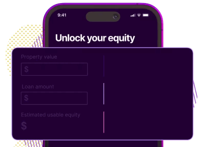 Equity calculator animated white background