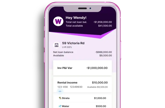 Your investment loan in the app desktop