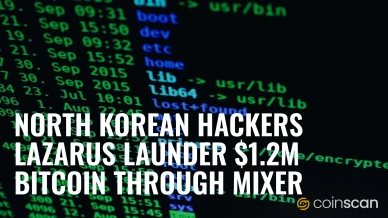 North Korean Hackers Lazarus Launder $1.2M Bitcoin Through Mixer.jpg