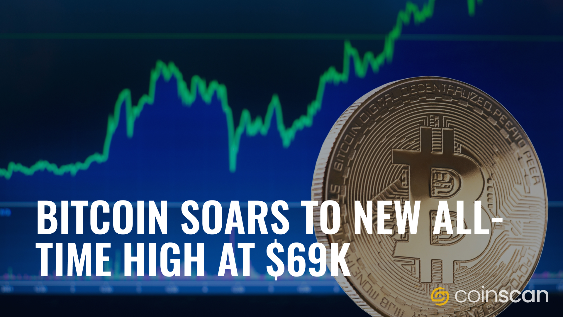 Bitcoin Soars to New All-Time High at $69K