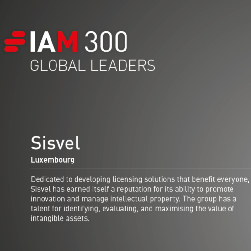 Sisvel listed amongst the IAM Strategy 300 Global Leaders
