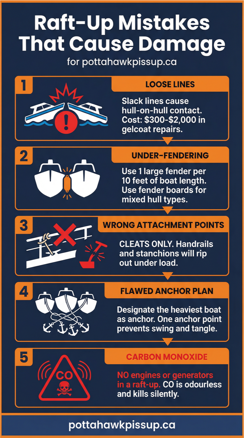Raft-up Damage Infographic