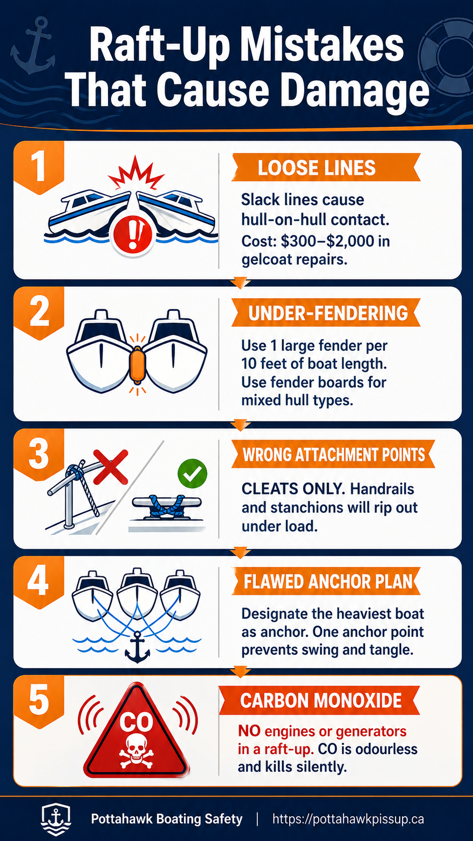 Raft-up Damage Infographic