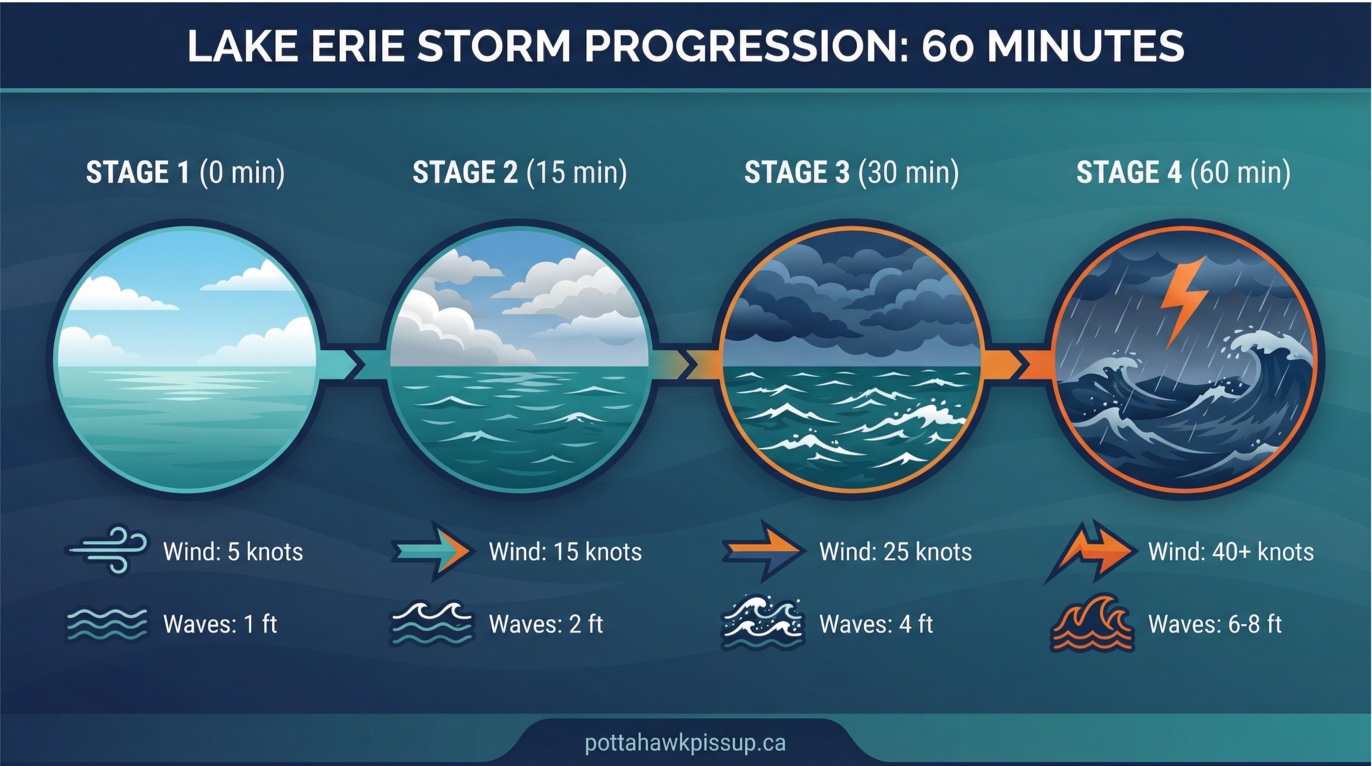 Lake Erie Storm Infographic