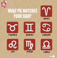 We had one of our awesome crew members match zodiac signs with our menu pies! 🌟 We've got a veggie and a meat option for most signs. Let us know in the comments—did we nail it, or totally miss the mark? Haven’t tried the pie for your sign? Give it a shot and tell us if we got it right! 🍕✨