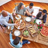 Pizza dinner with the family.
