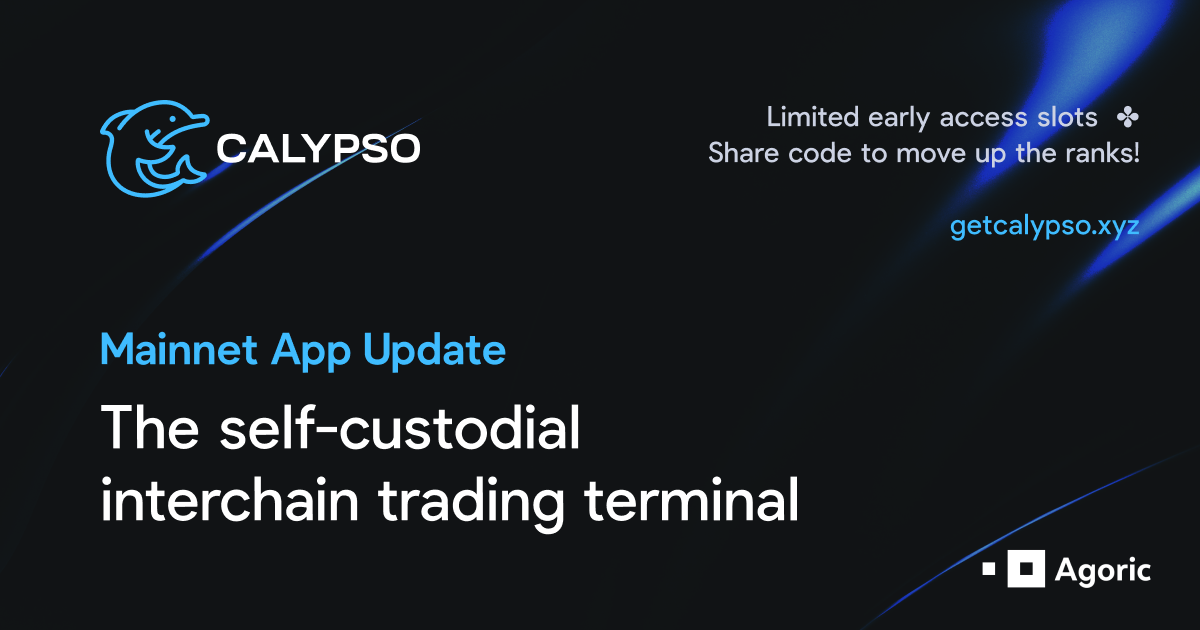 Mainnet App Update: Calypso Interchain Trading Terminal