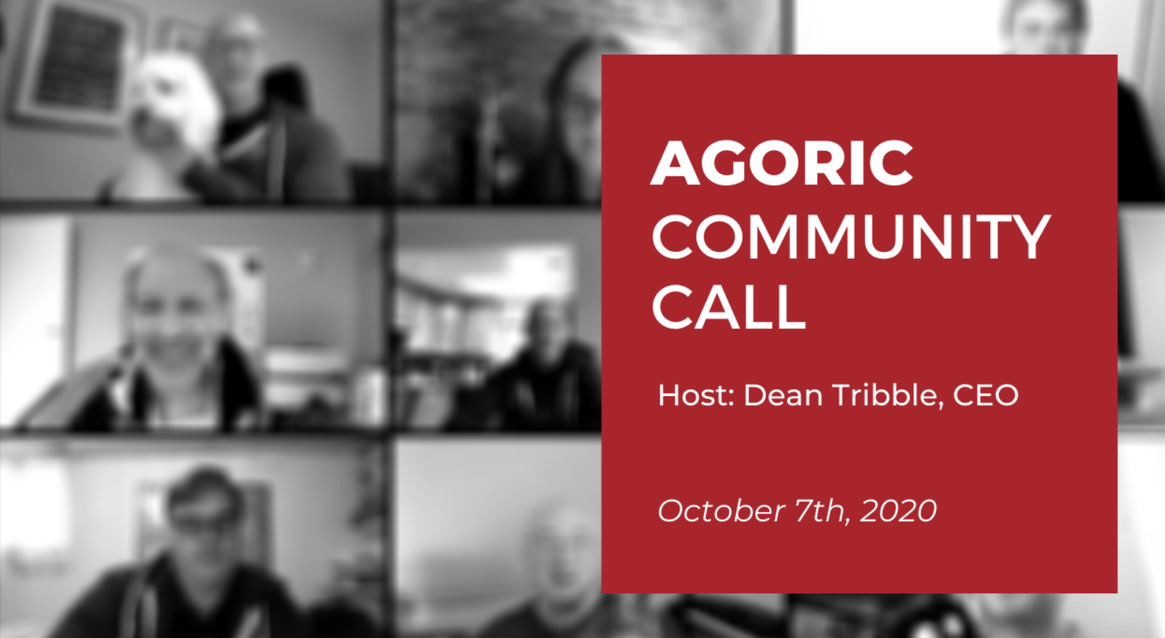 Launching Agoric Community Calls