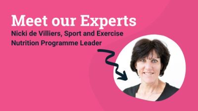 Nicki de Villiers - Sport and Exercise Nutrition Programme Leader