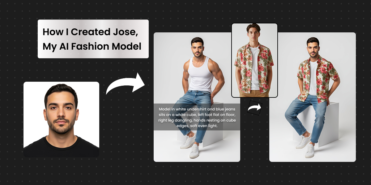 Jose AI Fashion Model Banner