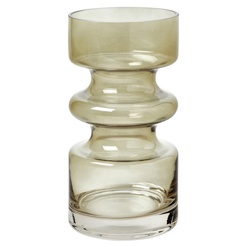 Mundgeblasene Glas-Vase Clea in Grün