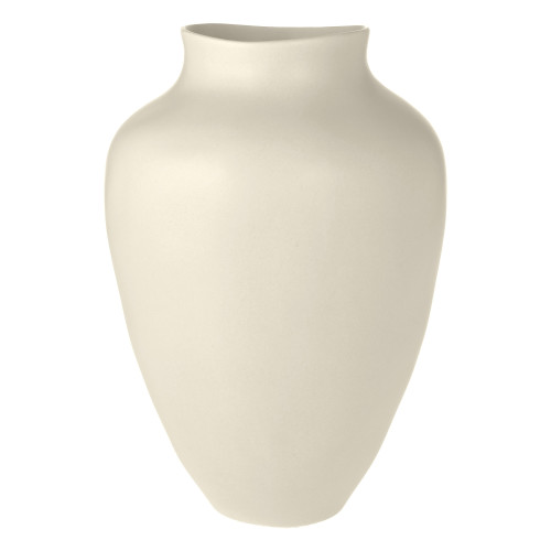 Handgefertigte Vase Latona in Weiß