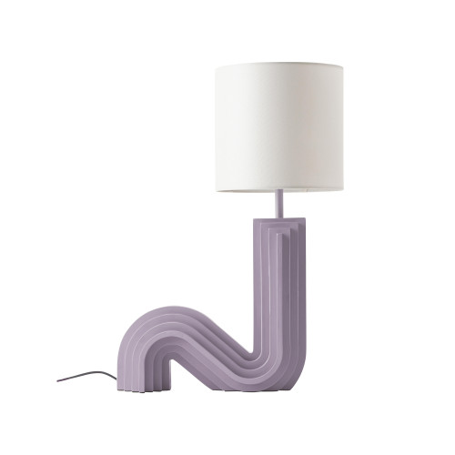 Design Tischlampe Luomo in Lila