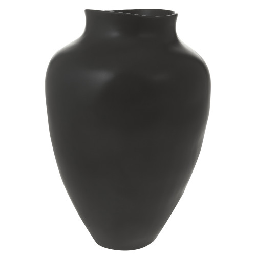 Handgefertigte Vase Latona in Schwarz