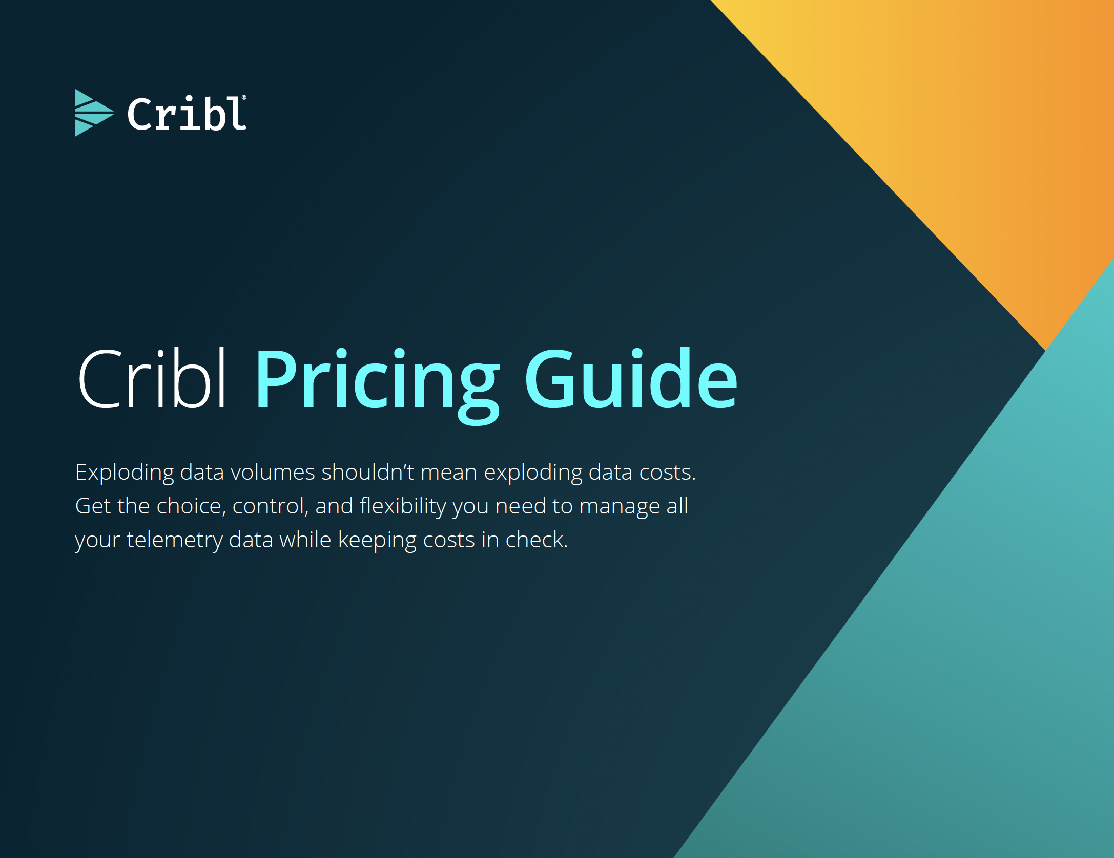 Cribl Pricing Guide | Cribl
