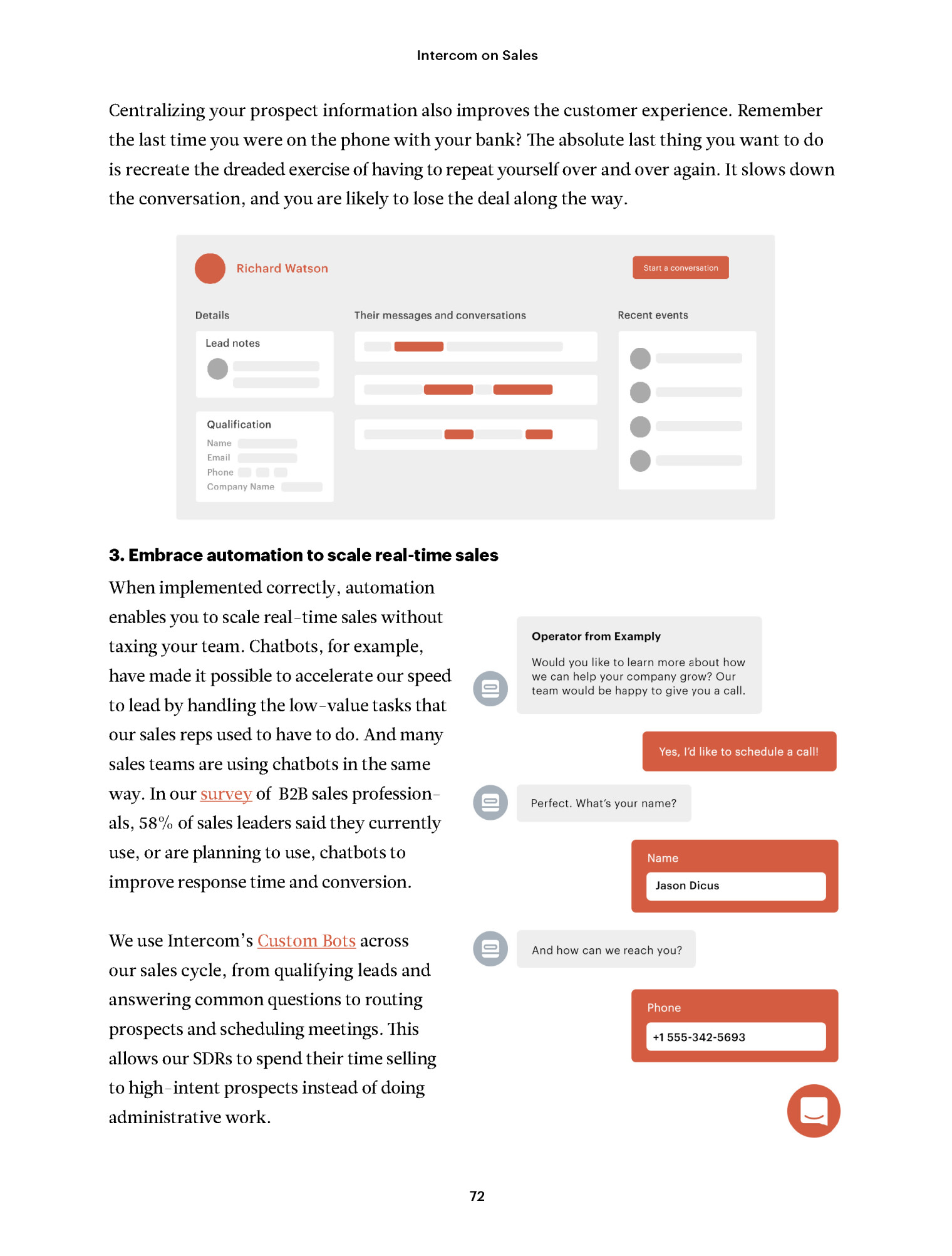 Intercom on Sales