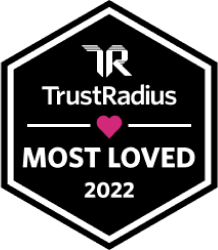 Plakette TrustRadius – Höchste Beliebtheit