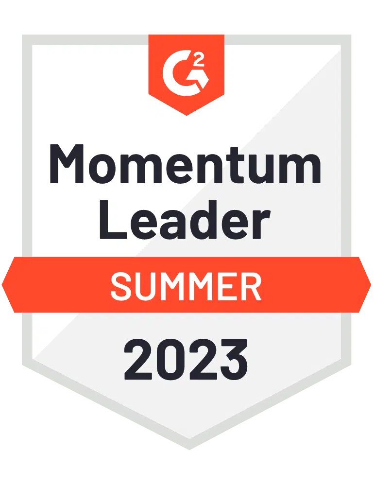 G2 Momentum Leader, Summer 2023