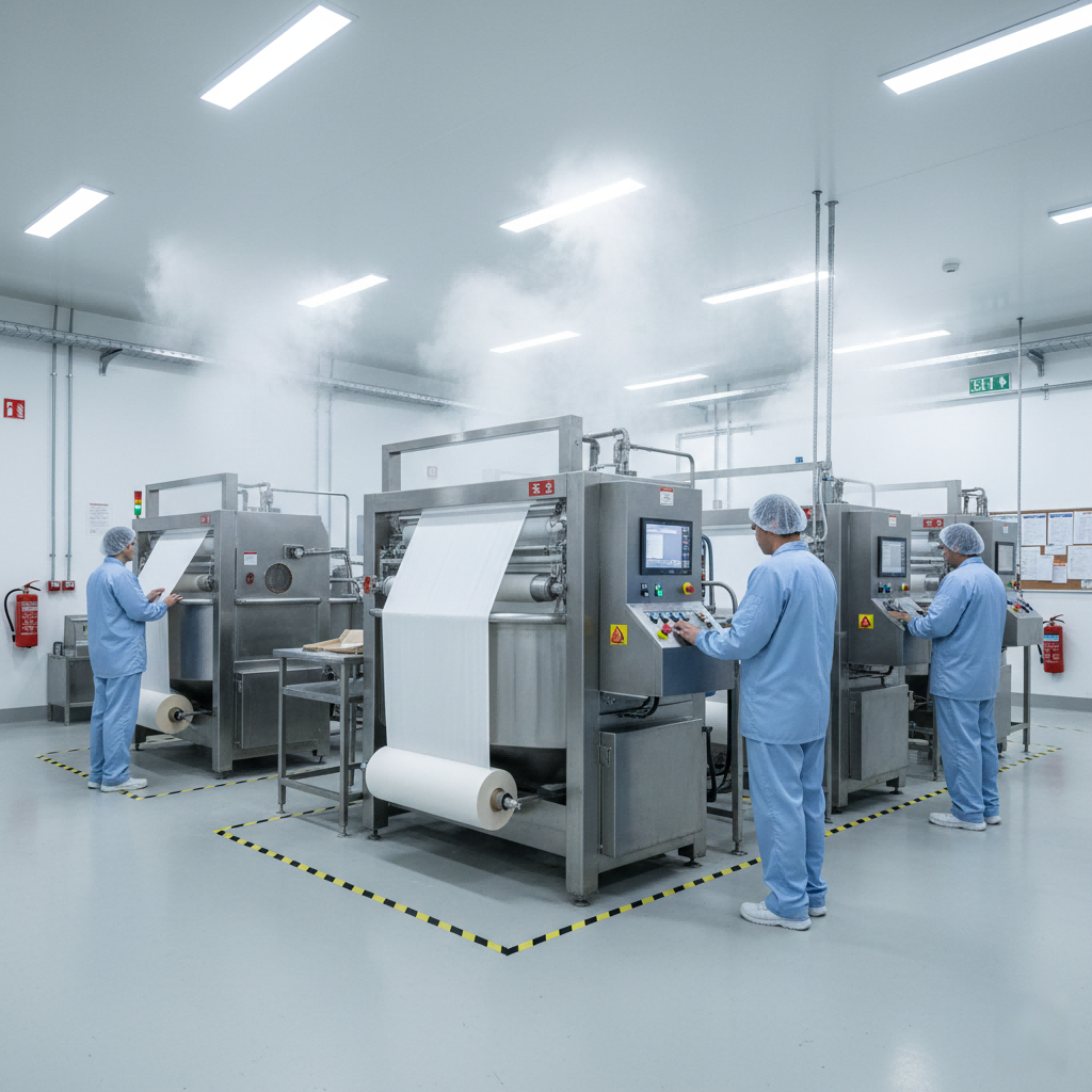 процесс промывки текстиля промышленное производственное оборудование