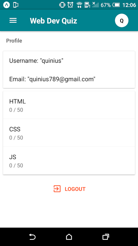 WebDevQuizAppProfile