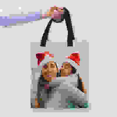 Weihnachtliche Stofftasche