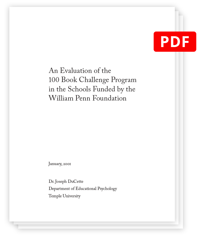 An Evaluation of the 100 Book Challenge Program (William Penn)