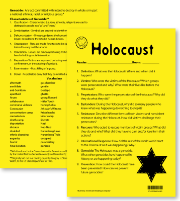 Holocaust Research Card