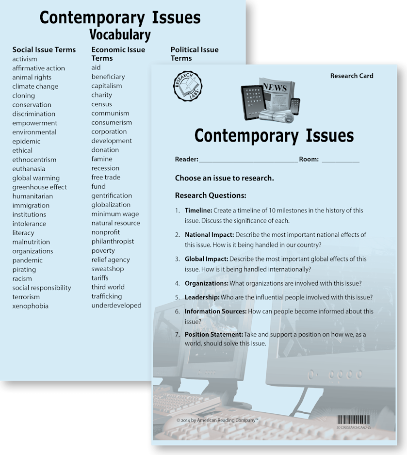 Contemporary Issues ARC Core Theme