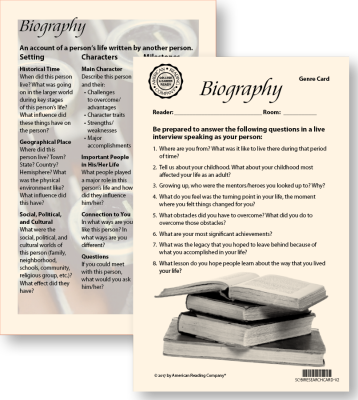 Biography Research Card
