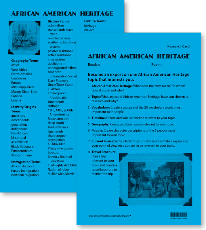African American Heritage ARC Core Theme