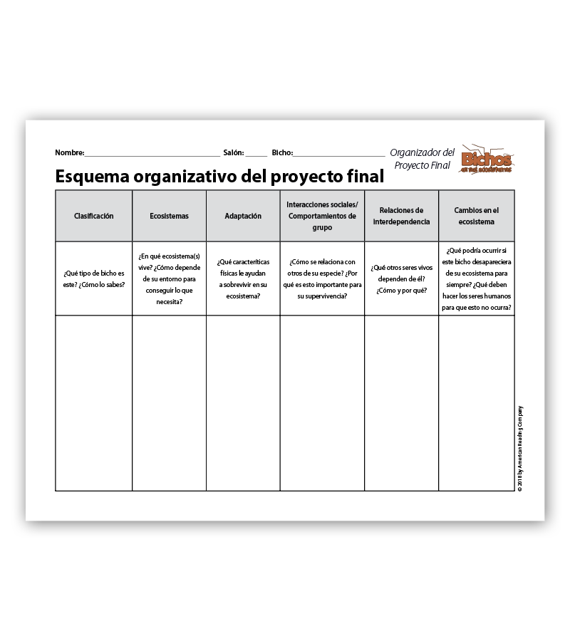 Final Project Organizers
