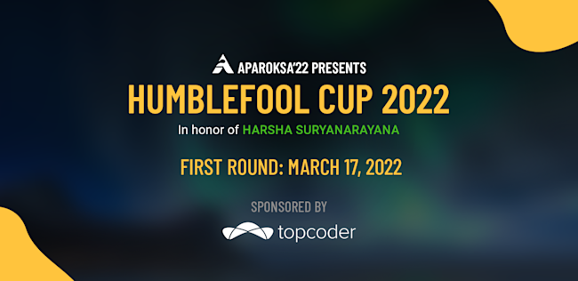 Humblefool Cup - Blog Banner