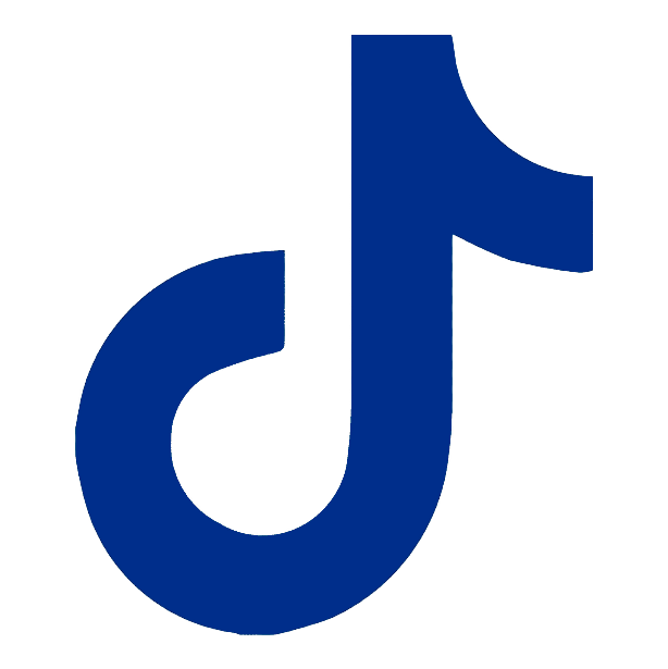 TikTok logo blue