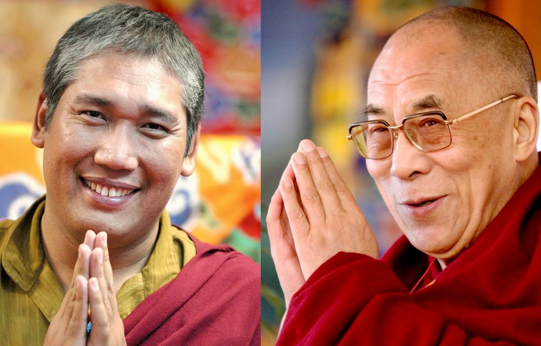 Rinpoche and His Holiness 