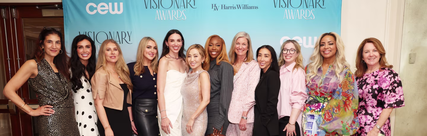 Honorees for the 2025 CEW Awards, Andrea Nagel, Chief Content Officer at CEW, and Kelly McPhilliamy, managing director in the Harris Williams Consumer Group and global health & beauty lead
