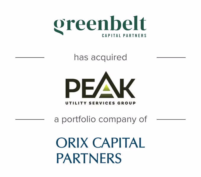 7329 Peak Utility Services Group - Greenbelt Capital Partners NT
