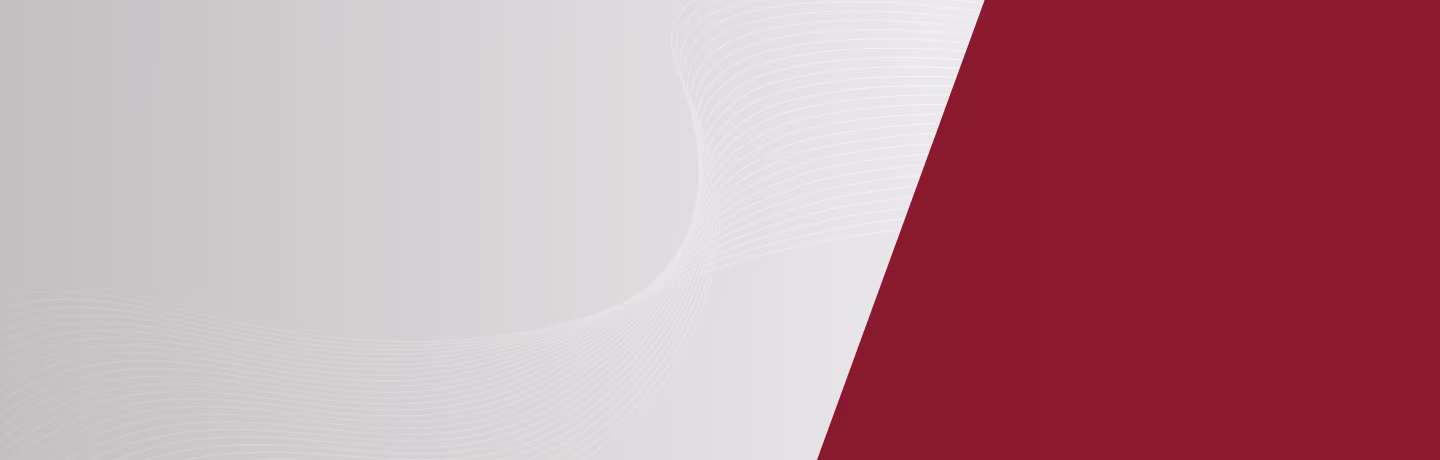 Gray background with swirling texture beginning at bottom left and going up to the right. Maroon color block on right side at a 20 degree angle. 