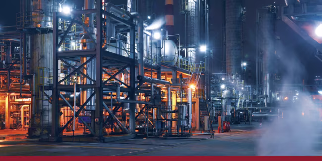 Chemical & Petrochemical plant abstract at night