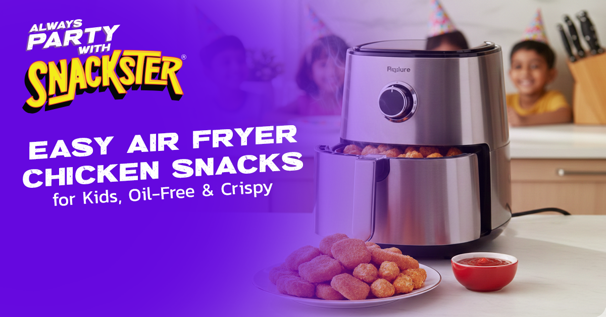 Easy Air Fryer Chicken Snacks for Kids Oil-Free & Crispy