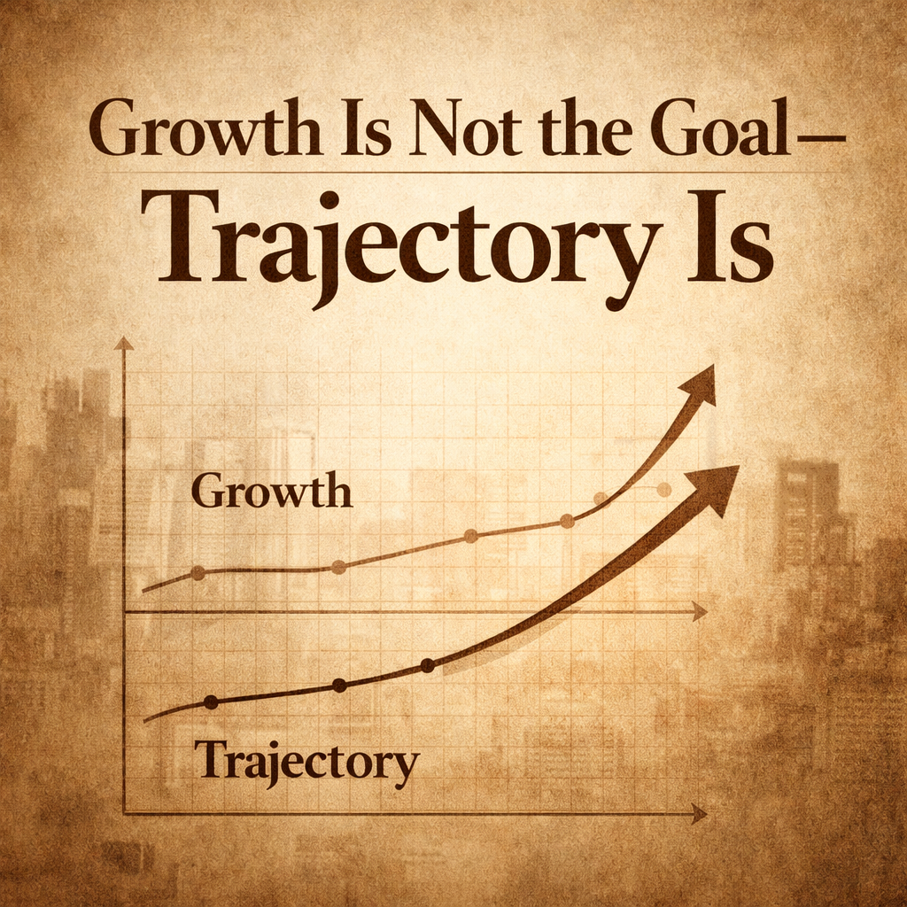 Cover Image for Growth Is Not the Goal — Trajectory Is
