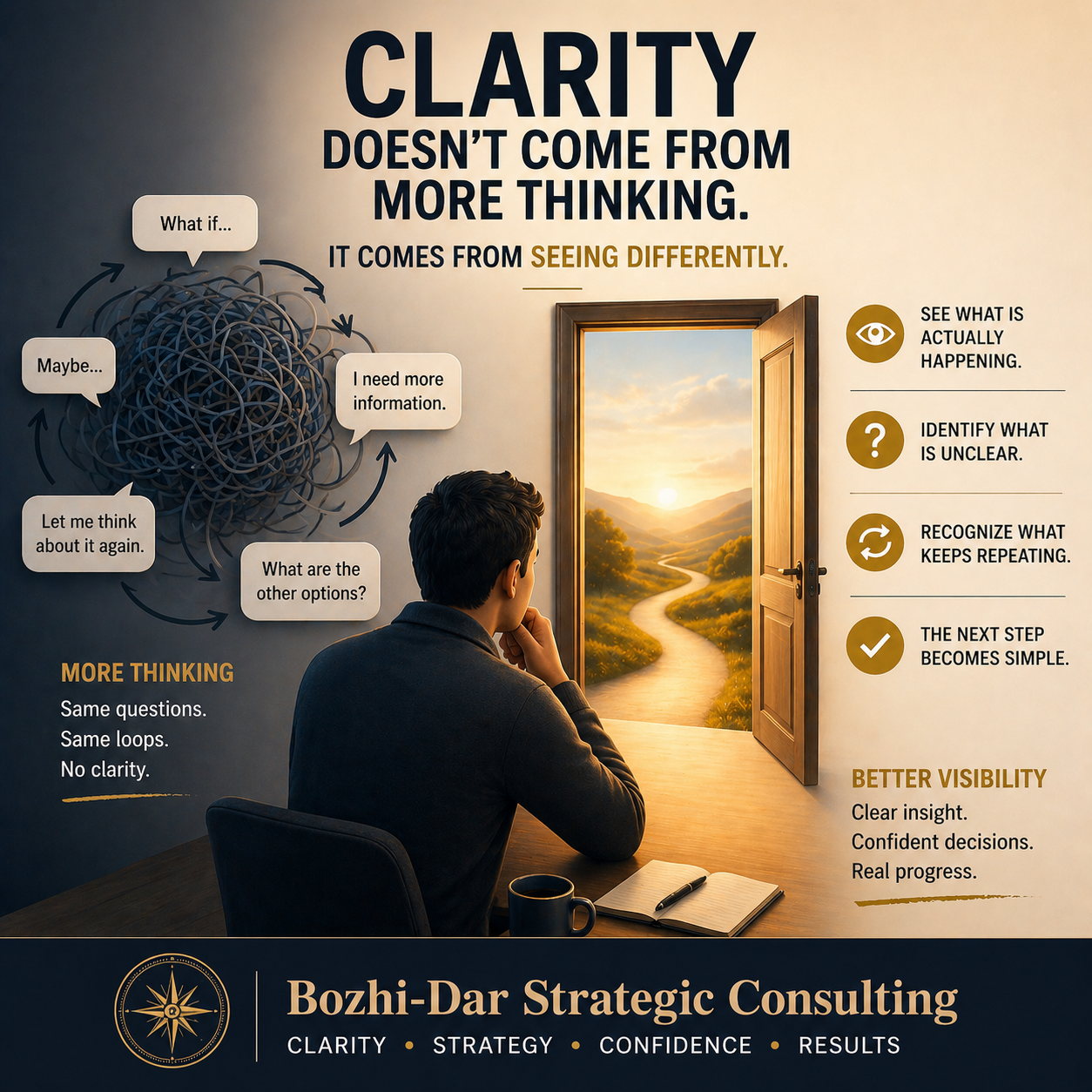 Cover Image for Clarity Doesn’t Come From More Thinking