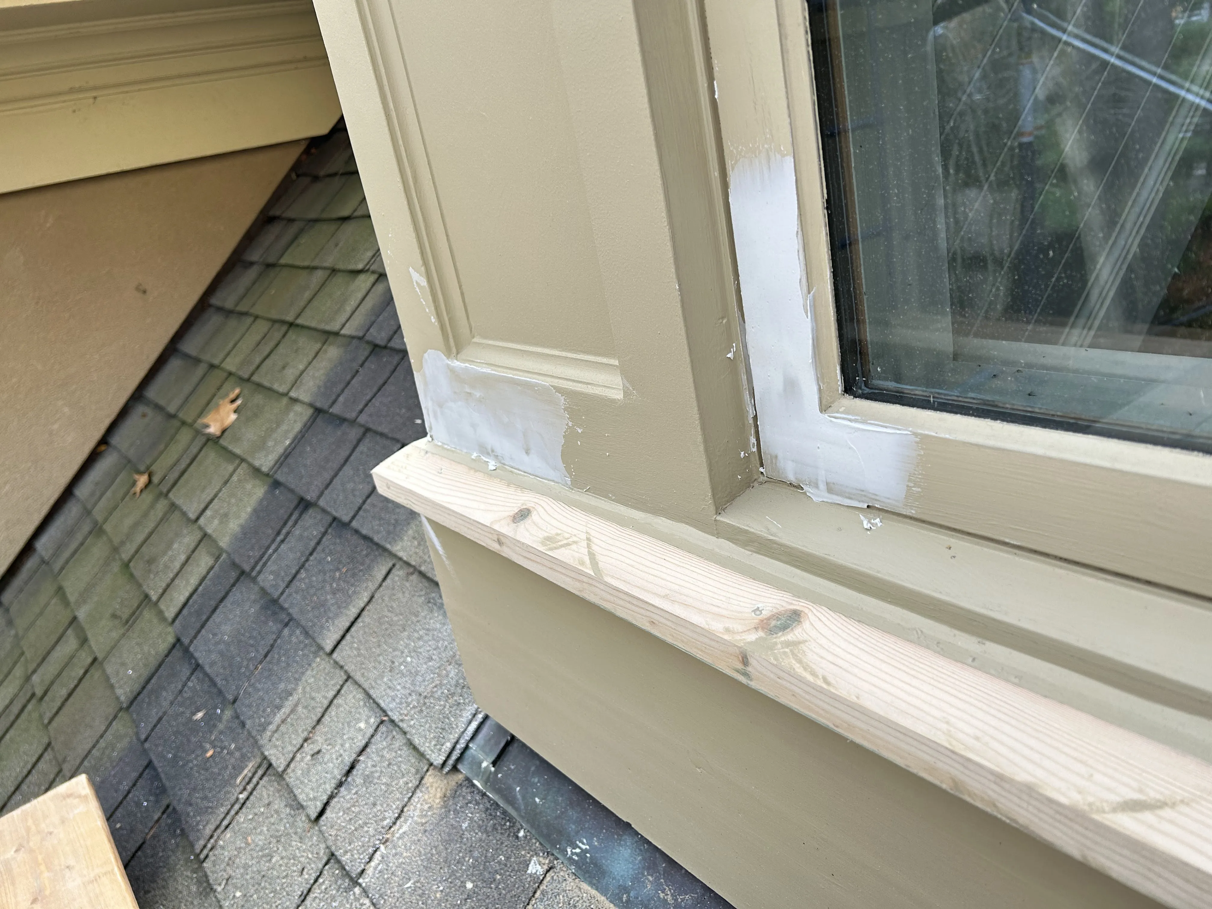 Interior painting and trim upgrade completed in a Burlington living room with clean lines and modern finishes