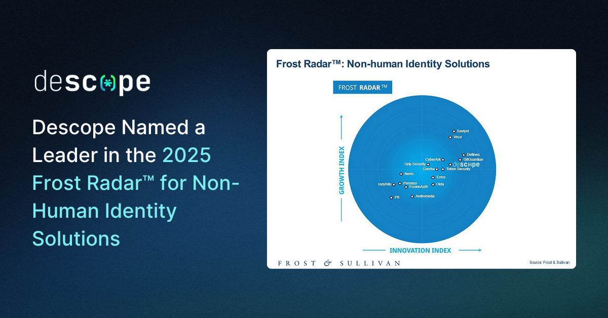 Descope Named a Leader in the 2025 Frost Radar™ for Non-Human Identity ...